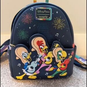 Loungefly mini backpack- three caballeros- Epcot